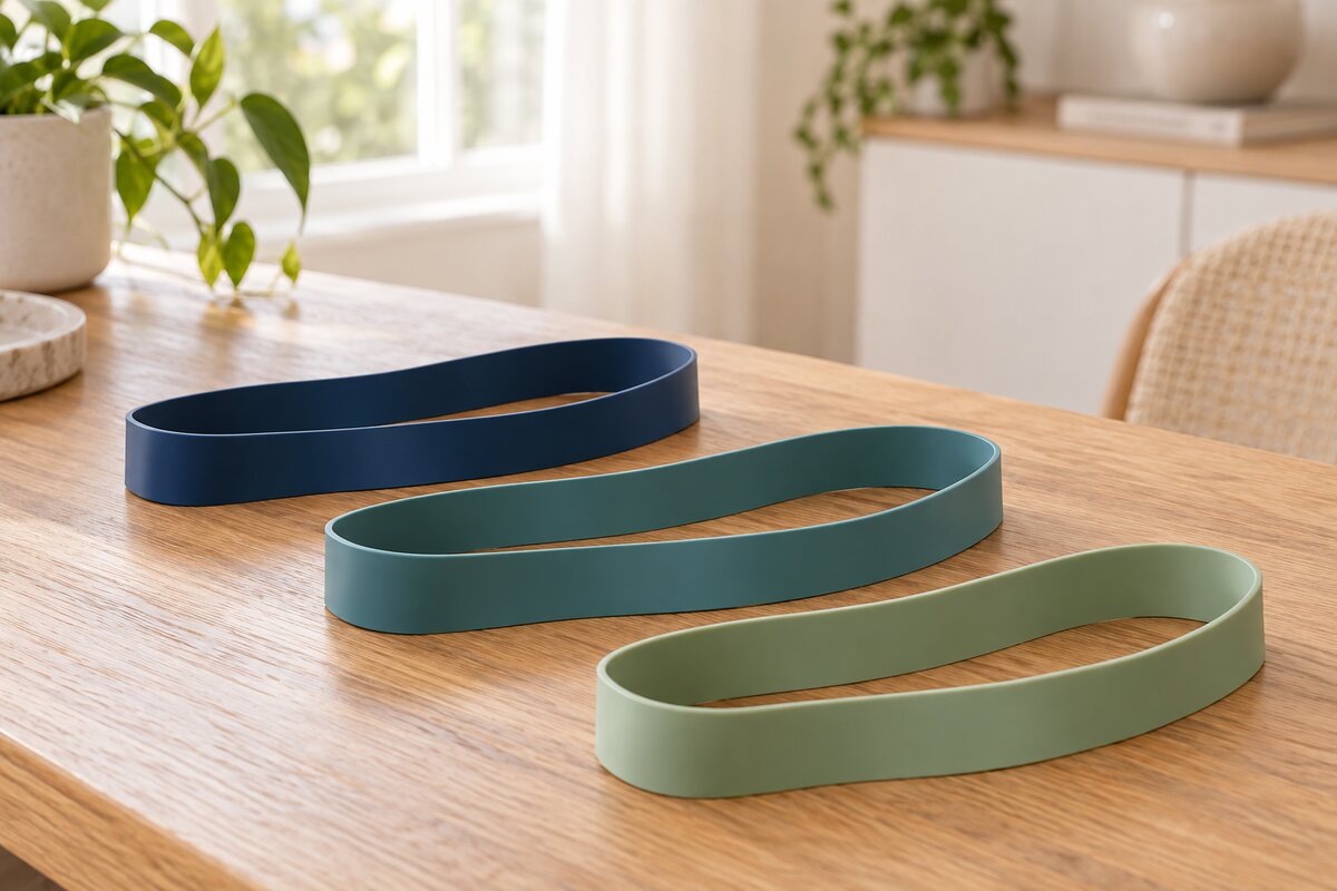 Realistic editorial illustration of mini loop bands